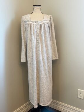Eileen West XL Floral Nightgown Long Sleep Dress Cottagecore
